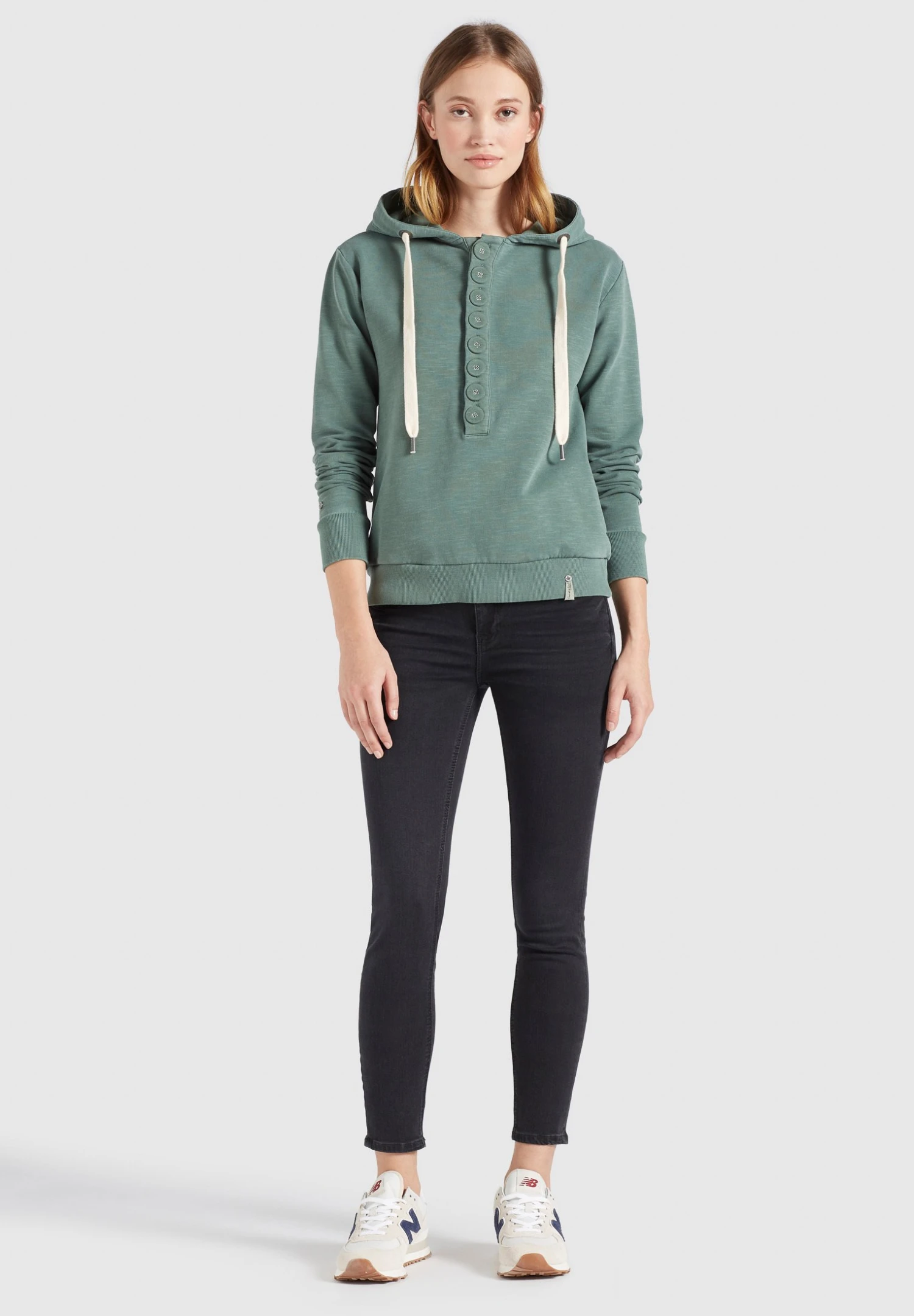 Khujo KEIKI - Bluza Z Kapturem - Aqua Gewaschen 2 Khujo KEIKI - Bluza Z Kapturem - Aqua Gewaschen - obrazek 2