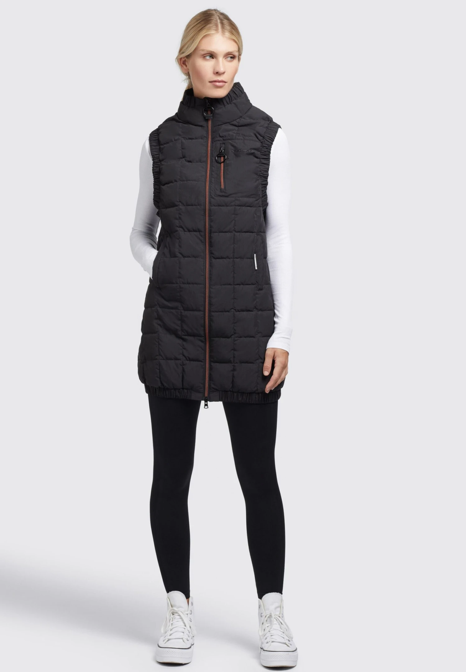 Khujo HARPER - Kamizelka - Schwarz 2 Khujo HARPER - Kamizelka - Schwarz - obrazek 2