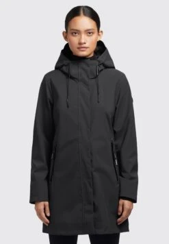 Khujo IZAF - Kurtka Przeciwdeszczowa - Schwarz