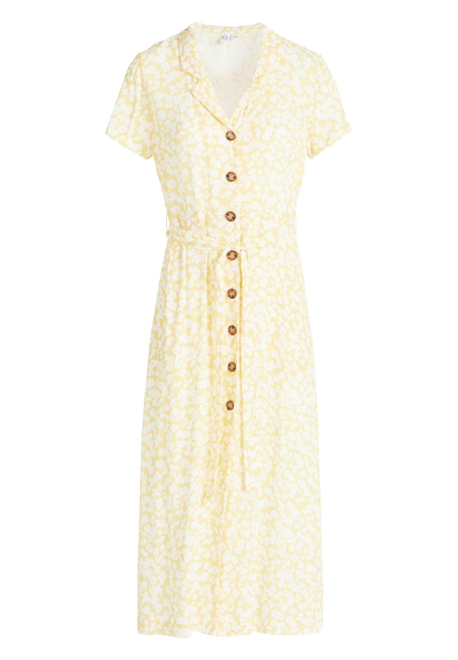 Khujo GOYA - Sukienka Koszulowa - Gelb-weiß Geblümt 9 Khujo GOYA - Sukienka Koszulowa - Gelb-weiß Geblümt - obrazek 9