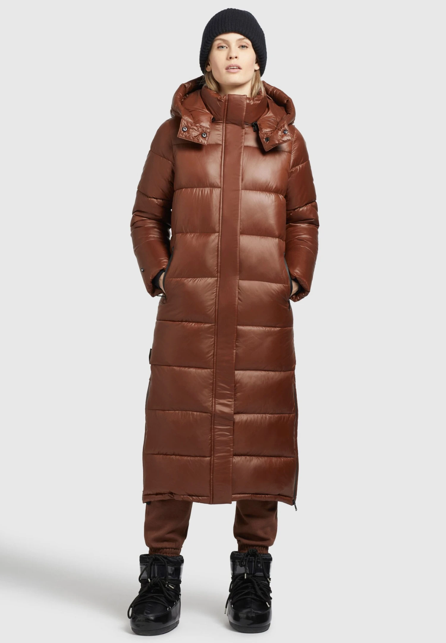 Khujo EMORIA SHINY - Płaszcz Zimowy - Kastanie 4 Khujo EMORIA SHINY - Płaszcz Zimowy - Kastanie - obrazek 4