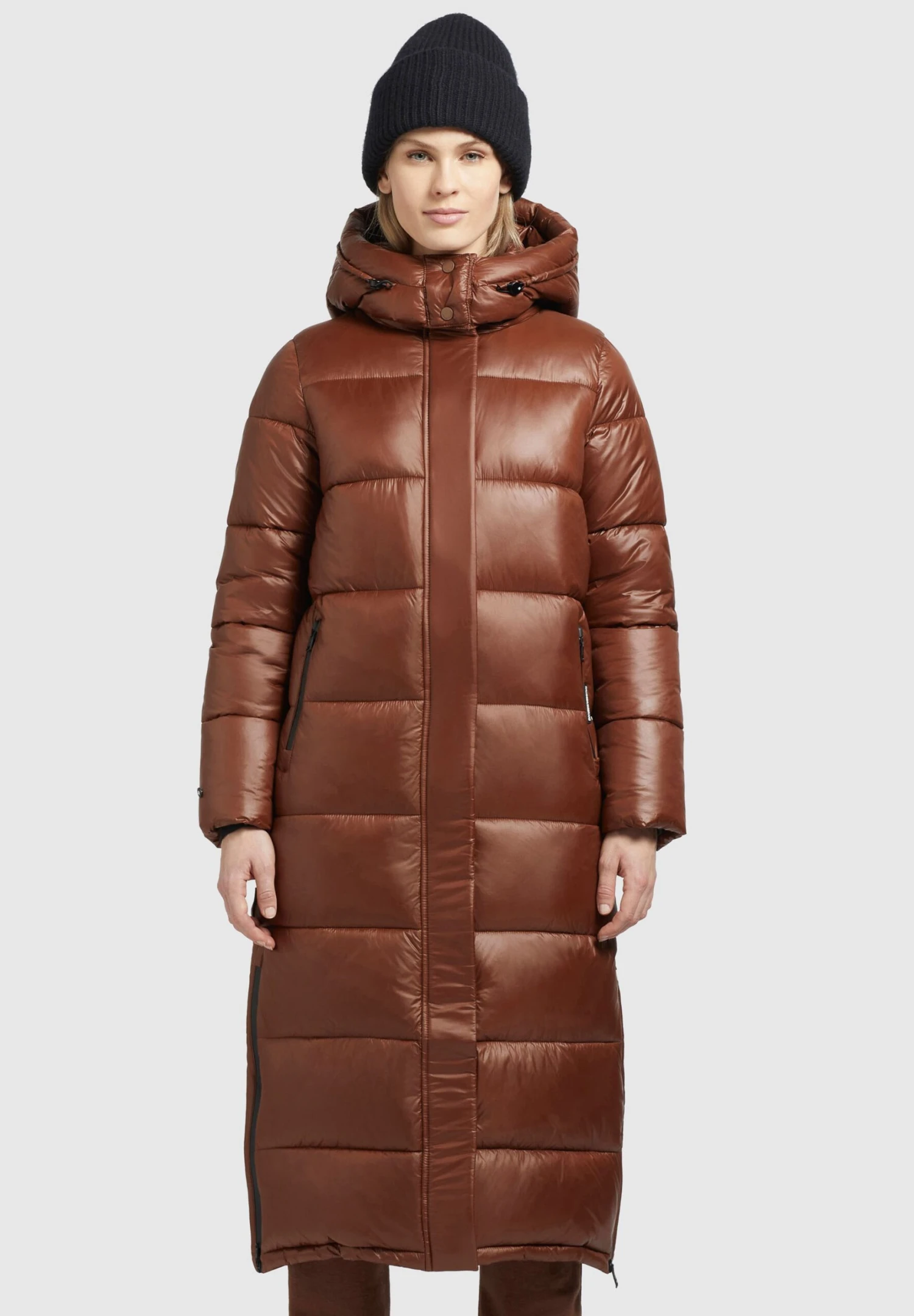 Khujo EMORIA SHINY - Płaszcz Zimowy - Kastanie 1 Khujo EMORIA SHINY - Płaszcz Zimowy - Kastanie