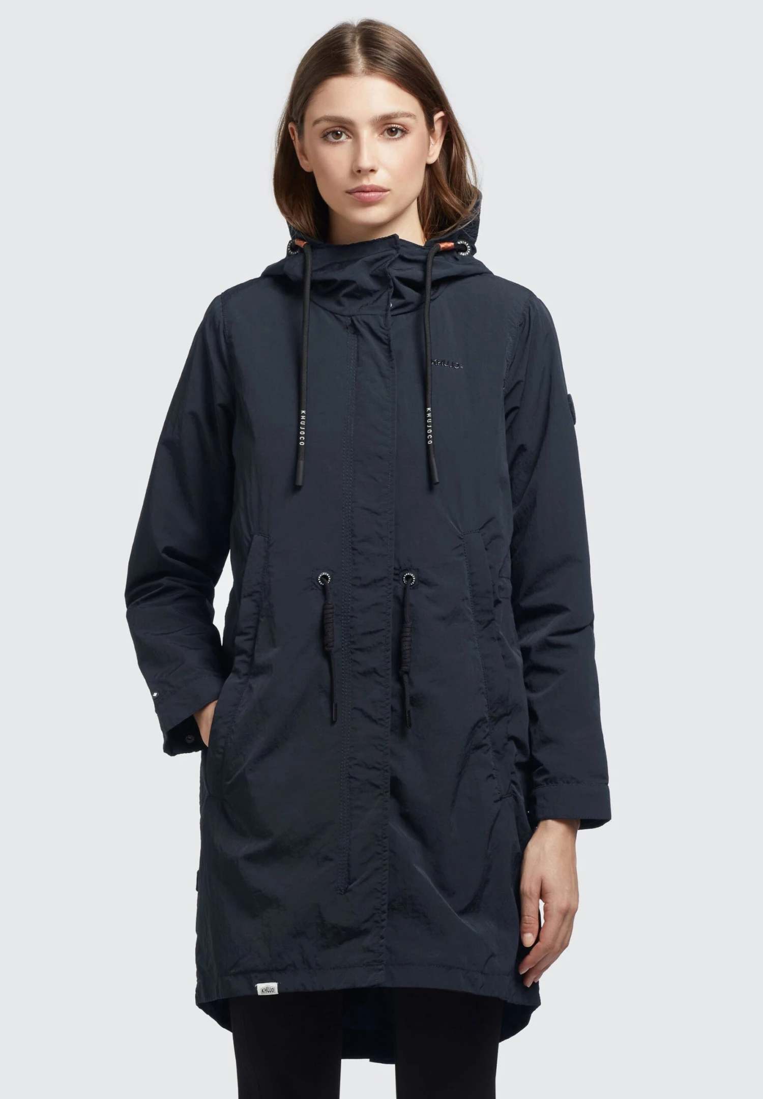 Khujo ADDA - Krótki Płaszcz - Dunkelgrau 1 Khujo ADDA - Krótki Płaszcz - Dunkelgrau