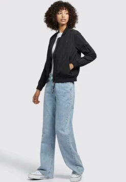 Khujo STENCE2 - Kurtka Bomber - Schwarz -Khujo 192a45b6f0cc4b1e948325ab7283c830