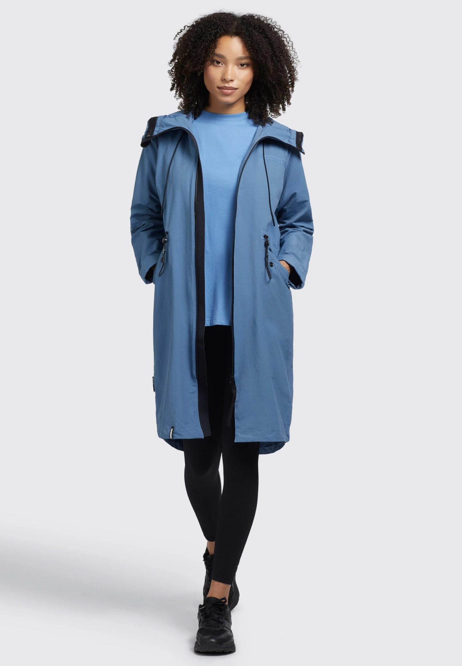 Khujo MARNIA - Kurtka Przeciwdeszczowa - Blau 2 Khujo MARNIA - Kurtka Przeciwdeszczowa - Blau - obrazek 2