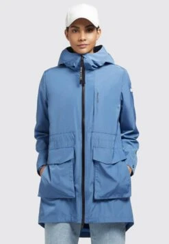 Khujo Mantel GING - Krótki Płaszcz - Blau