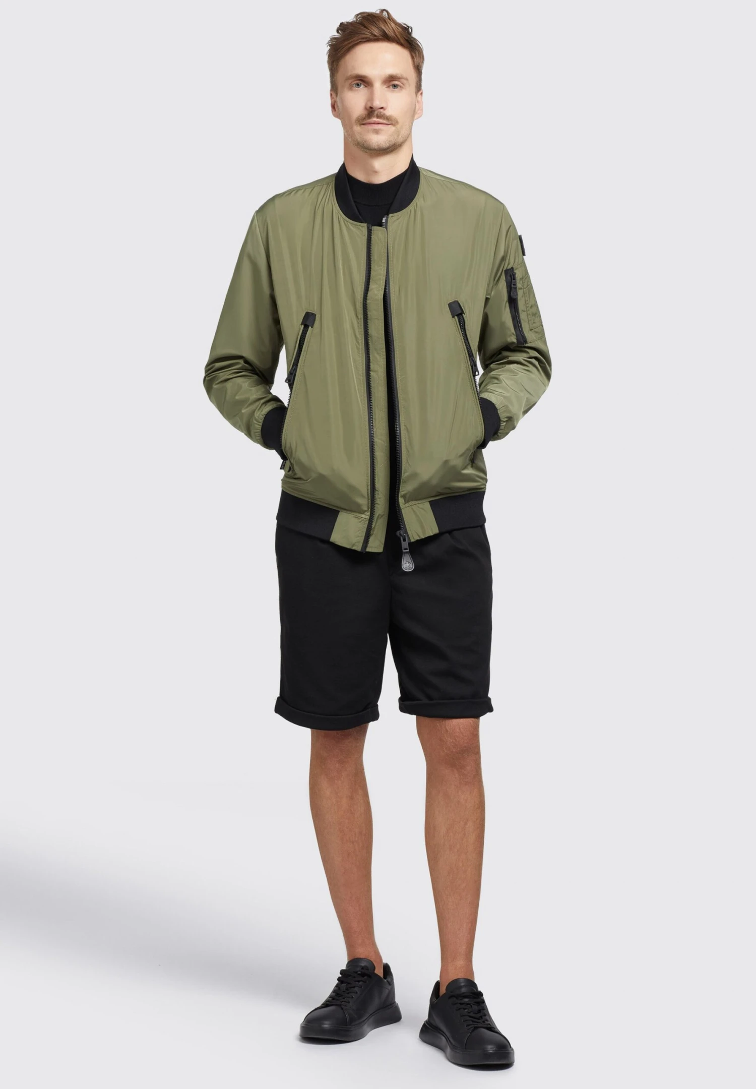 Khujo ASTILE2 - Kurtka Bomber - Olivgrün 2 Khujo ASTILE2 - Kurtka Bomber - Olivgrün - obrazek 2
