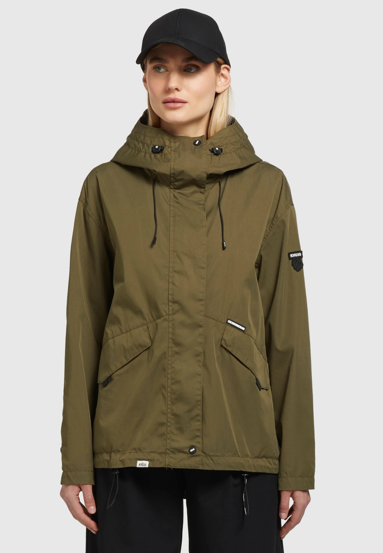 Khujo FRIPS - Kurtka Przejściowa - Dunkeloliv 1 Khujo FRIPS - Kurtka Przejściowa - Dunkeloliv