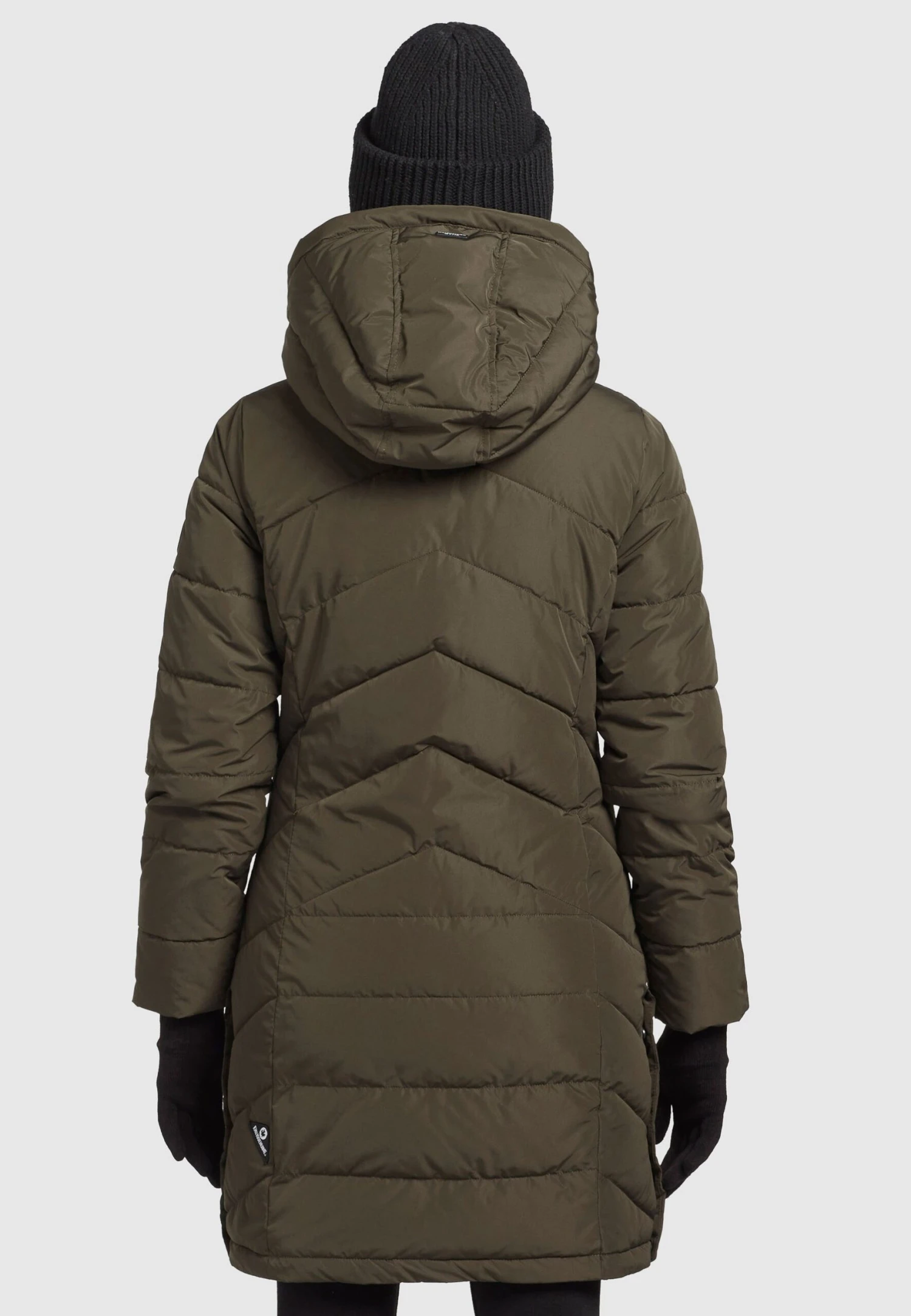 Khujo DELINAS2 - Płaszcz Zimowy - Dunkeloliv 3 Khujo DELINAS2 - Płaszcz Zimowy - Dunkeloliv - obrazek 3