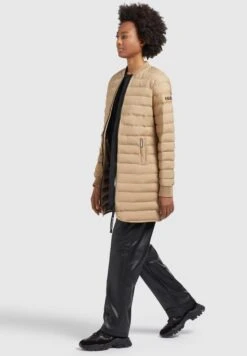 Khujo GRETA MATT - Płaszcz Zimowy - Beige -Khujo 30bc358bf2a3459c9823fb7bc6d702e9