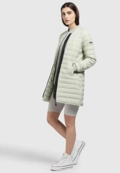 Khujo GRETA MATT - Płaszcz Zimowy - Blassgrün -Khujo 319bef8619b7454ca5ae7d07edde8eef