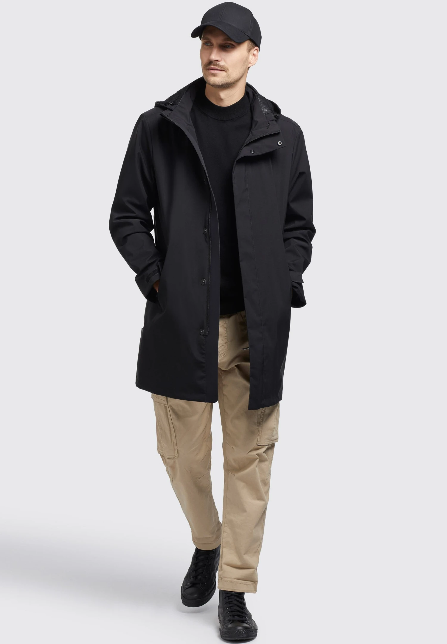 Khujo YORK - Kurtka Przeciwdeszczowa - Schwarz 7 Khujo YORK - Kurtka Przeciwdeszczowa - Schwarz - obrazek 7