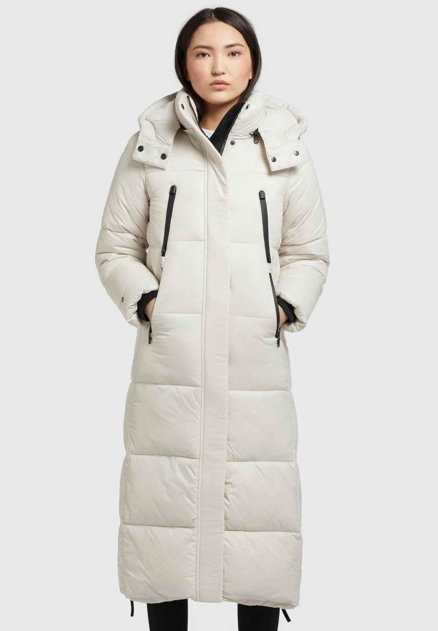 Khujo MELONA SHINY - Płaszcz Zimowy - Perlweiß 1 Khujo MELONA SHINY - Płaszcz Zimowy - Perlweiß