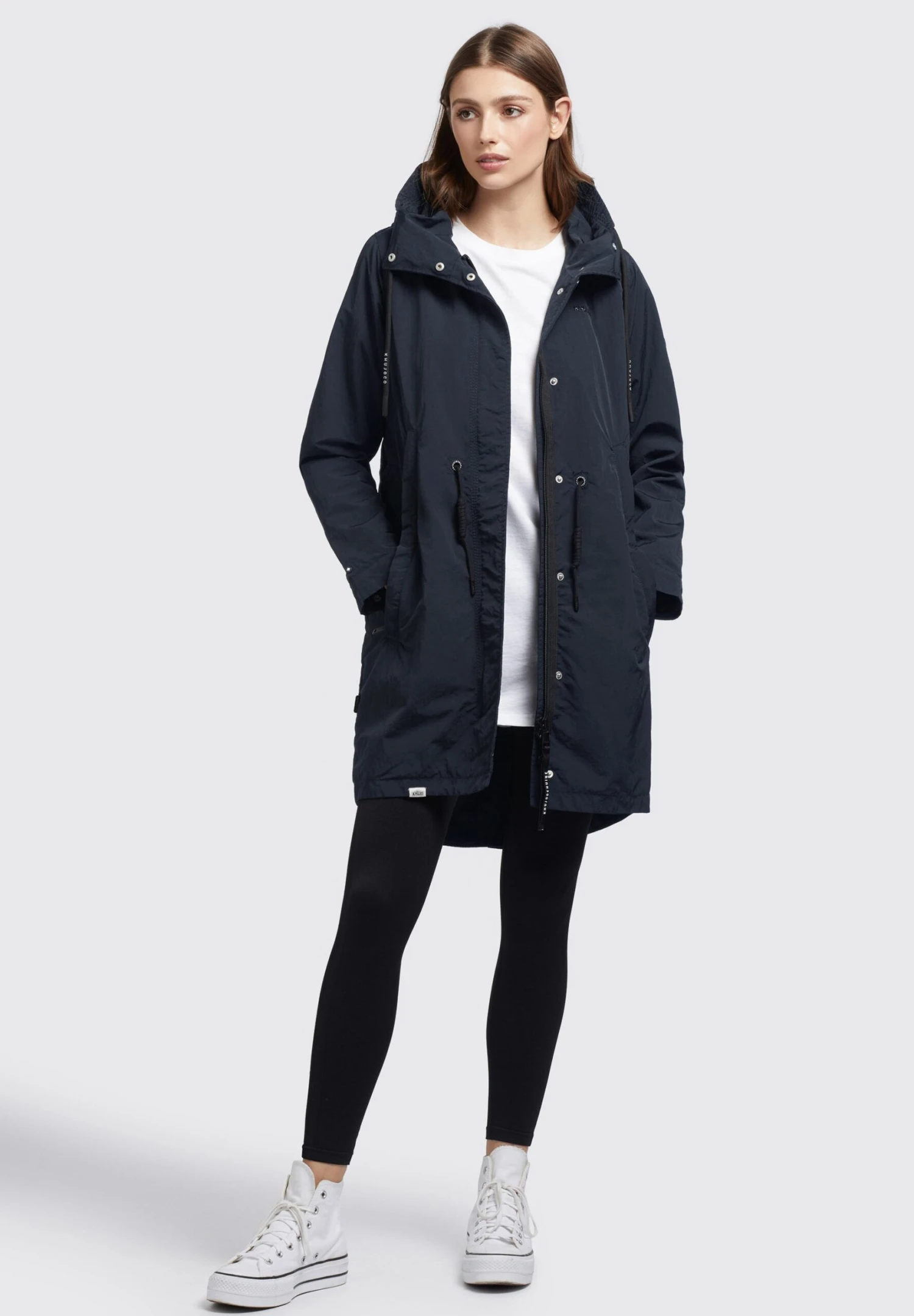 Khujo ADDA - Krótki Płaszcz - Dunkelgrau 2 Khujo ADDA - Krótki Płaszcz - Dunkelgrau - obrazek 2