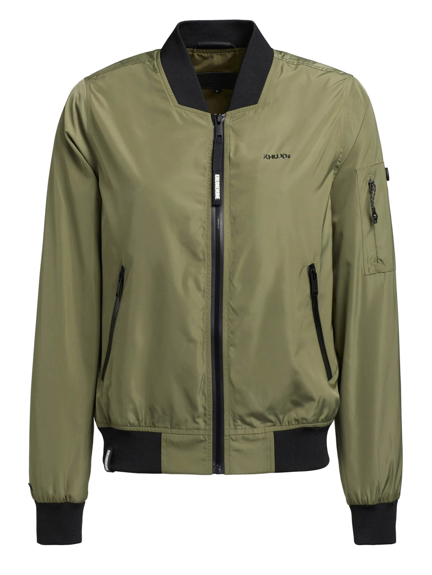 Khujo STENCE2 - Kurtka Bomber - Olivgrün 8 Khujo STENCE2 - Kurtka Bomber - Olivgrün - obrazek 8