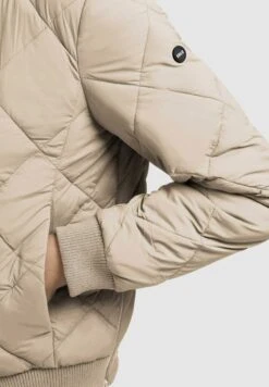 Khujo LEONA - Kurtka Bomber - Beige -Khujo 416f706852f1471c9906e598e9b1d948