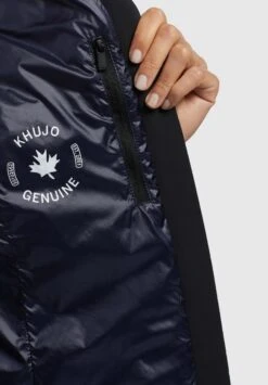 Khujo MAUDE SHINY - Kurtka Bomber - Dunkelblau -Khujo 42a5845bb044469ab23de6b24ee5376a