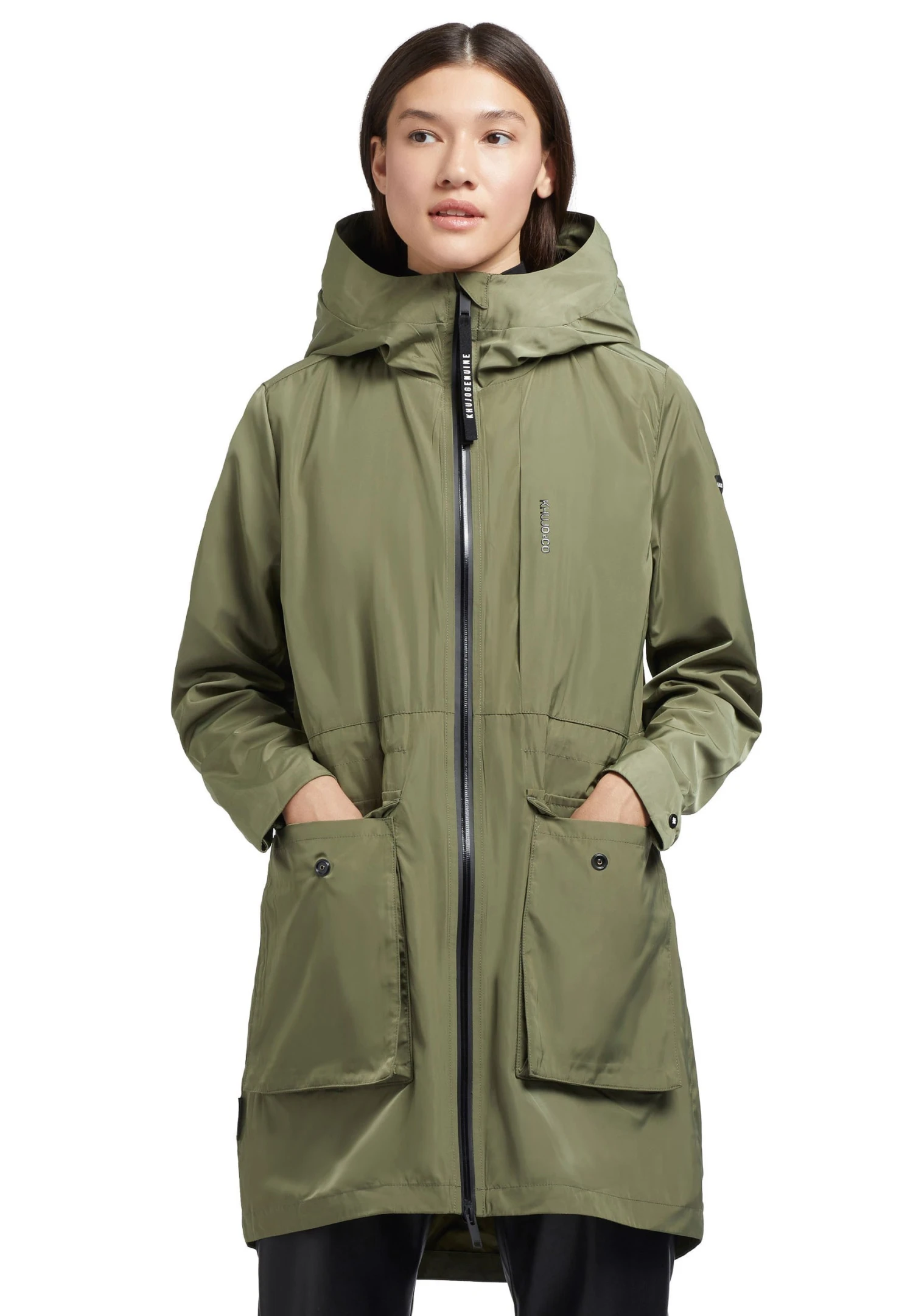 Khujo Mantel GING - Krótki Płaszcz - Olivgrün 8 Khujo Mantel GING - Krótki Płaszcz - Olivgrün - obrazek 8