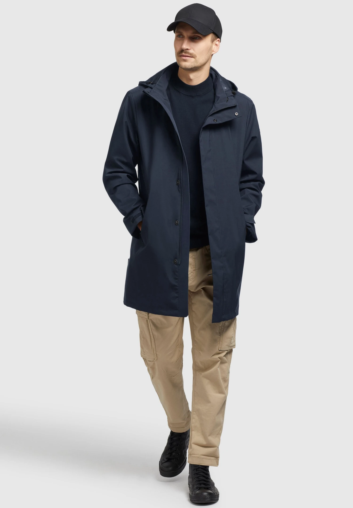 Khujo YORK - Kurtka Przeciwdeszczowa - Dunkelblau 2 Khujo YORK - Kurtka Przeciwdeszczowa - Dunkelblau - obrazek 2