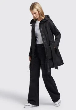 Khujo LAUREN - Parka - Schwarz -Khujo 46c2480da9084e559cf02540553e393e