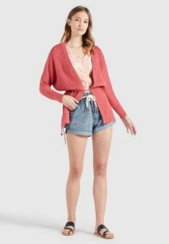 Khujo LADDY WITH BELT - Kardigan - Rosa 17 Khujo LADDY WITH BELT - Kardigan - Rosa -Khujo 481fb98ce9df496fb3a507c024914e79