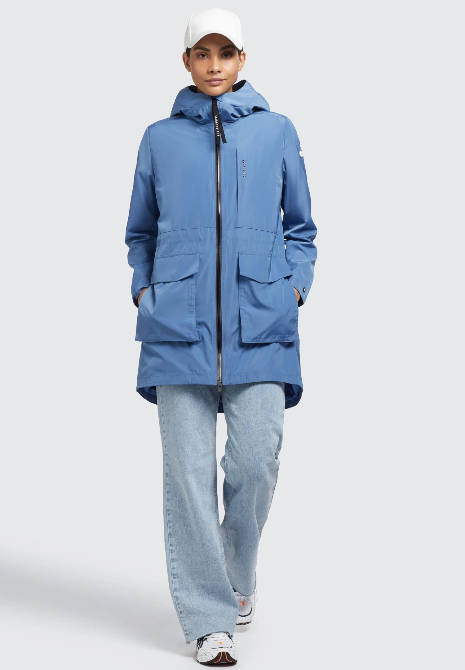 Khujo Mantel GING - Krótki Płaszcz - Blau 2 Khujo Mantel GING - Krótki Płaszcz - Blau - obrazek 2