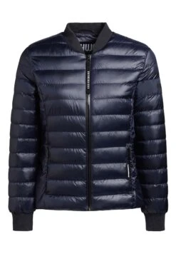 Khujo MAUDE SHINY - Kurtka Bomber - Dunkelblau -Khujo 48dd2a08f143430bb8dcc5f905b00ace