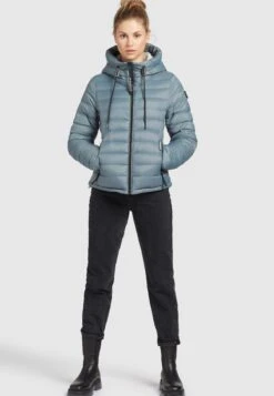 Khujo LOVINA2 SHINE - Kurtka Zimowa - Blaugrau