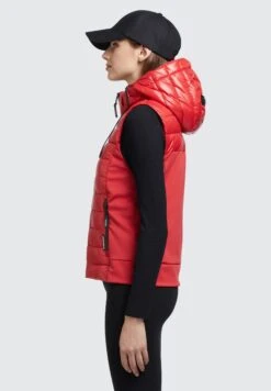 Khujo FABIA SHINY - Kamizelka - Rot 12 Khujo FABIA SHINY - Kamizelka - Rot -Khujo 4bfe76287f9c45a28c524d8d2c3ff65d