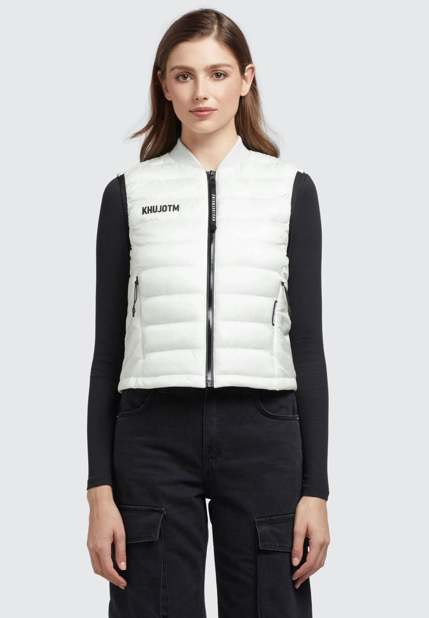 Khujo STACY - Kamizelka - Weiß 1 Khujo STACY - Kamizelka - Weiß