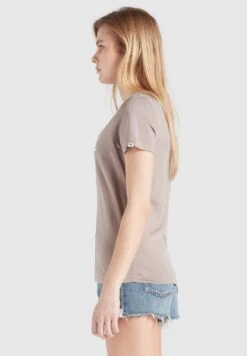 Khujo FRANCESCA BEST - T-shirt Z Nadrukiem - Graubraun -Khujo 505c0477b15a472486dd2a02fcaabc64
