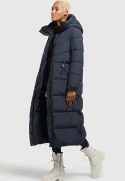 Khujo SHIMANTA2 - Płaszcz Zimowy - Schwarzblau -Khujo 505e81f5307841f4ba31440a35780270