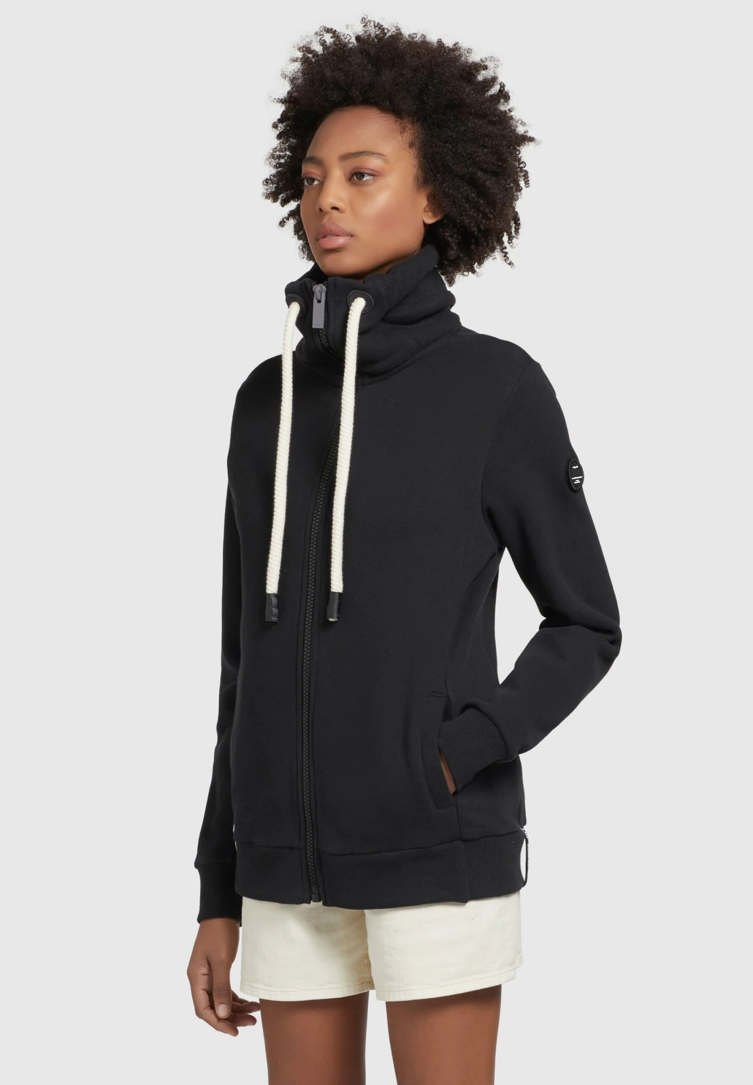 Khujo TOSTA - Bluza Rozpinana - Schwarz 4 Khujo TOSTA - Bluza Rozpinana - Schwarz - obrazek 4