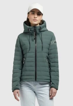 Khujo LOVINA MATT - Kurtka Zimowa - Kupfergrün