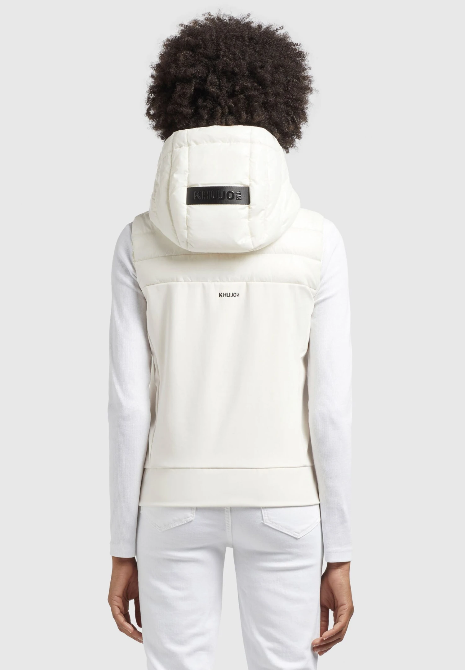 Khujo FABIA SHINY - Kamizelka - Weiß 3 Khujo FABIA SHINY - Kamizelka - Weiß - obrazek 3