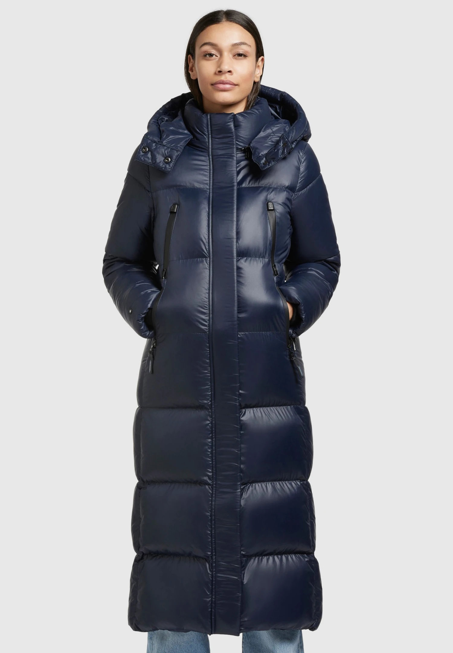 Khujo MELONA SHINY - Płaszcz Zimowy - Dunkelblau 1 Khujo MELONA SHINY - Płaszcz Zimowy - Dunkelblau