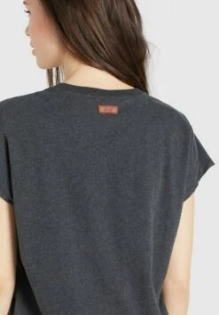Khujo MARIKA - T-shirt Z Nadrukiem - Dunkelgrau Meliert -Khujo 63a30e4970a647fc90f32819865cc7c2