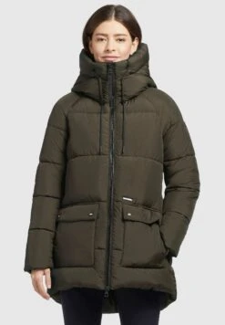 Khujo PHEOBE - Płaszcz Zimowy - Olivgrün