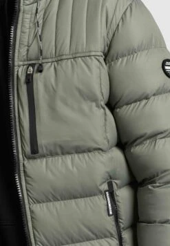 Khujo WANG - Kurtka Zimowa - Graugrün Polyester -Khujo 7261813eec3d4489be7f7dbb62505c2a