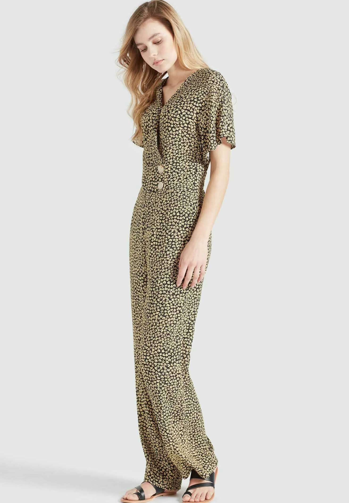 Khujo BORGIA - Kombinezon - Schwarz-gelb Geblümt 5 Khujo BORGIA - Kombinezon - Schwarz-gelb Geblümt - obrazek 5