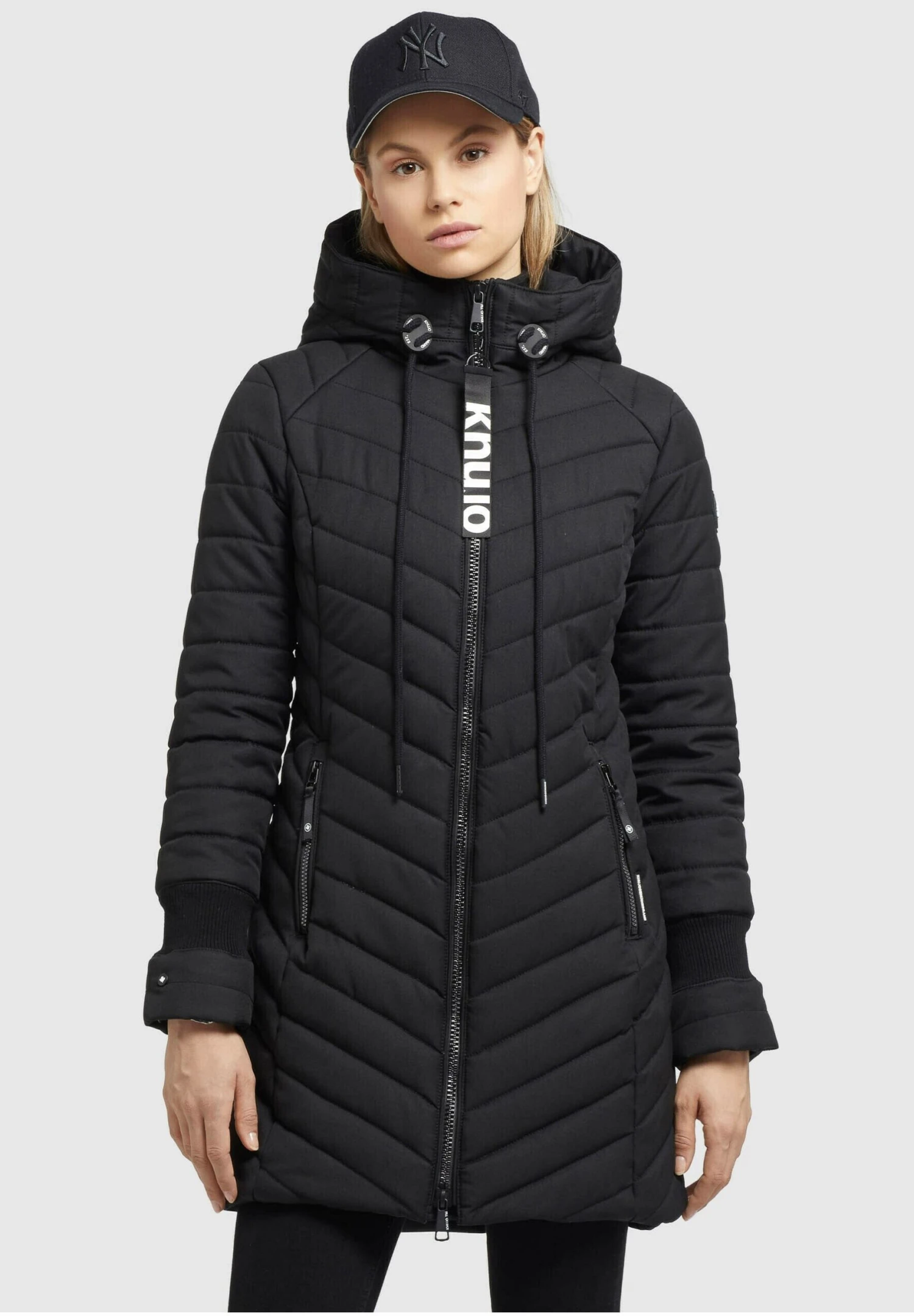 Khujo NITA STRUCTURED - Płaszcz Zimowy - Schwarz 1 Khujo NITA STRUCTURED - Płaszcz Zimowy - Schwarz