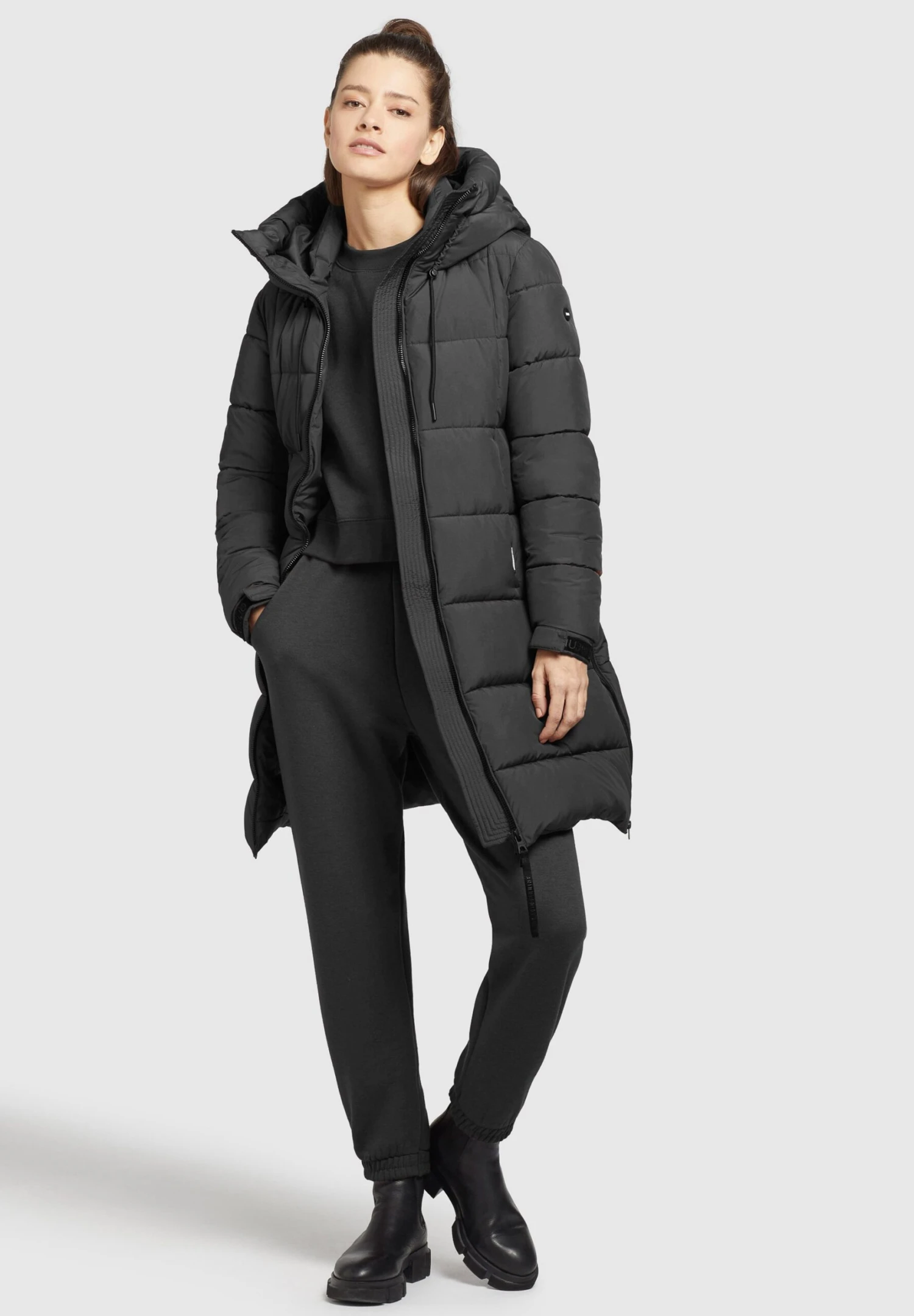 Khujo YOUMA - Płaszcz Zimowy - Schwarz 5 Khujo YOUMA - Płaszcz Zimowy - Schwarz - obrazek 5