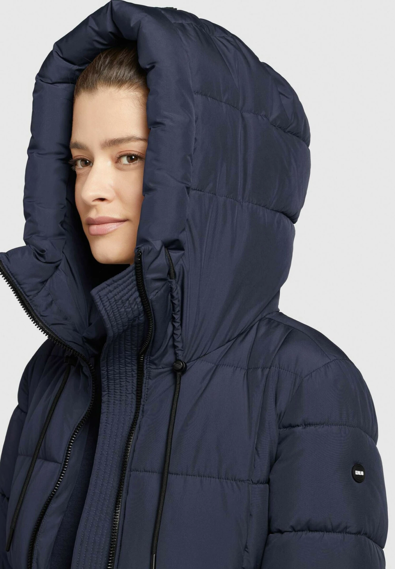 Khujo YOUMA - Płaszcz Zimowy - Schwarzblau 6 Khujo YOUMA - Płaszcz Zimowy - Schwarzblau - obrazek 6