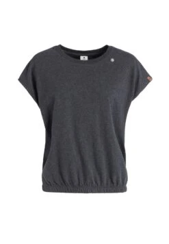 Khujo MARIKA - T-shirt Z Nadrukiem - Dunkelgrau Meliert -Khujo 7e991cc1781c49caaade005437d5b242