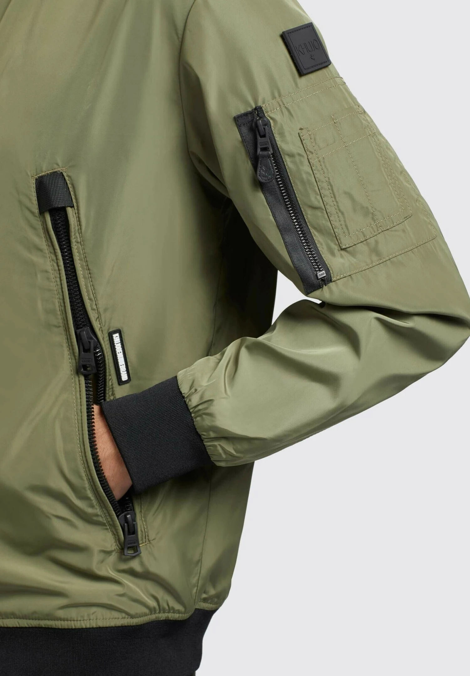 Khujo ASTILE2 - Kurtka Bomber - Olivgrün 6 Khujo ASTILE2 - Kurtka Bomber - Olivgrün - obrazek 6