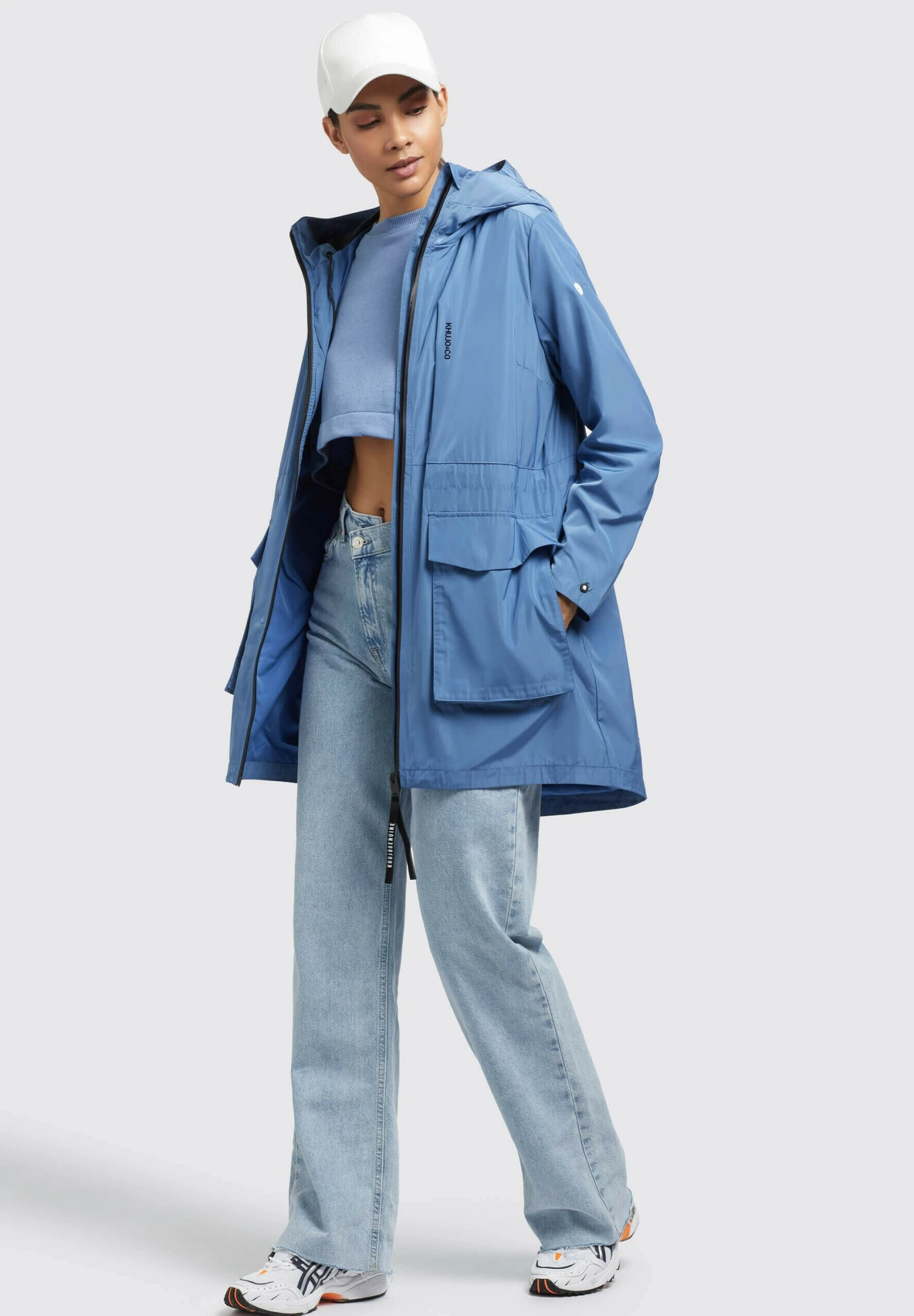 Khujo Mantel GING - Krótki Płaszcz - Blau 7 Khujo Mantel GING - Krótki Płaszcz - Blau - obrazek 7