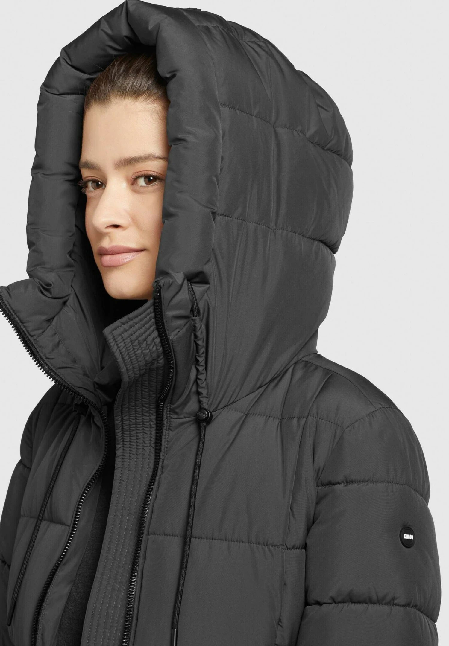 Khujo YOUMA - Płaszcz Zimowy - Schwarz 6 Khujo YOUMA - Płaszcz Zimowy - Schwarz - obrazek 6