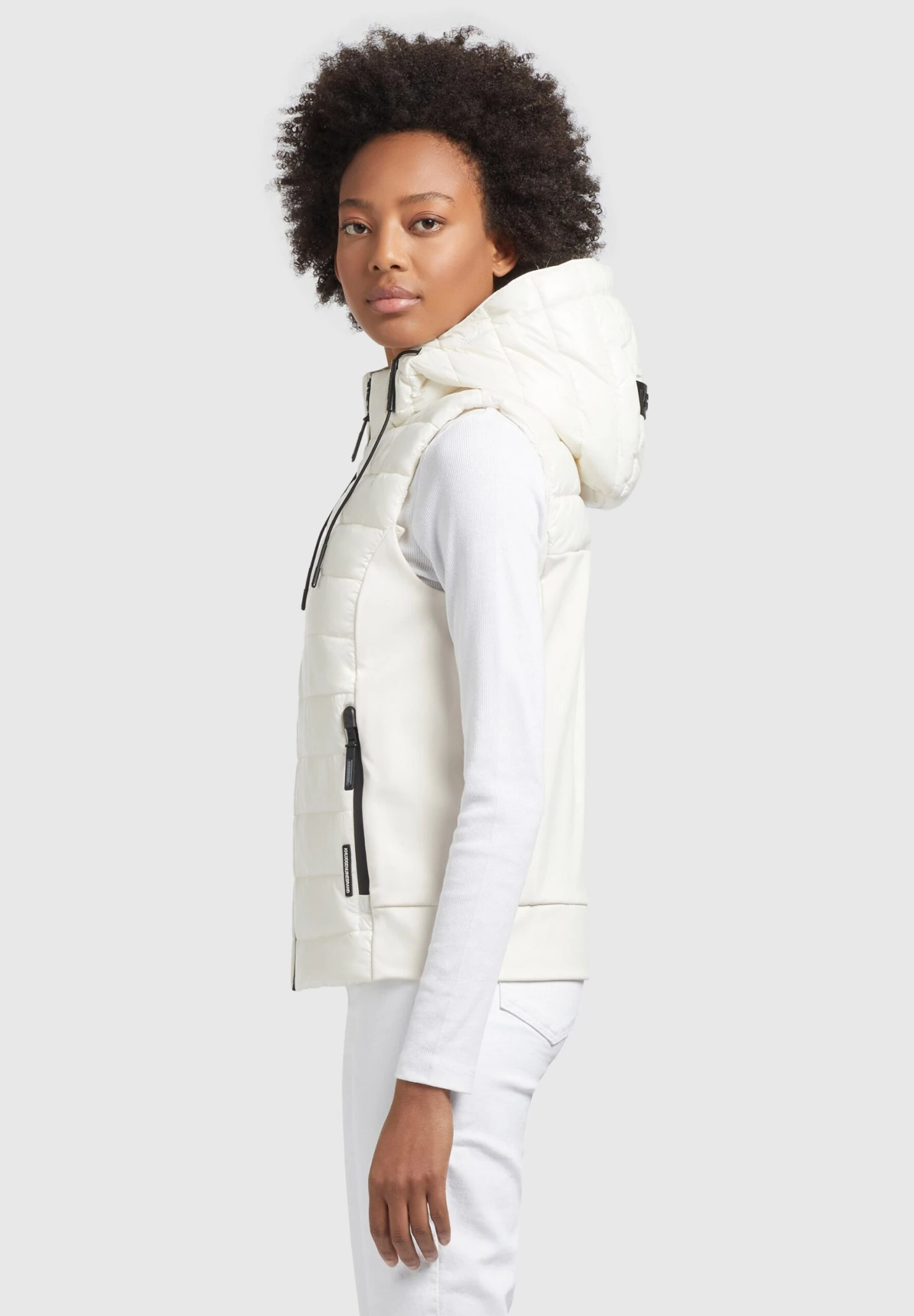 Khujo FABIA SHINY - Kamizelka - Weiß 4 Khujo FABIA SHINY - Kamizelka - Weiß - obrazek 4