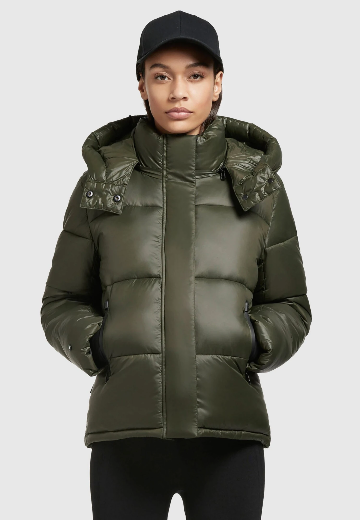 Khujo VALONA SHINY - Kurtka Zimowa - Dunkelgrün 1 Khujo VALONA SHINY - Kurtka Zimowa - Dunkelgrün