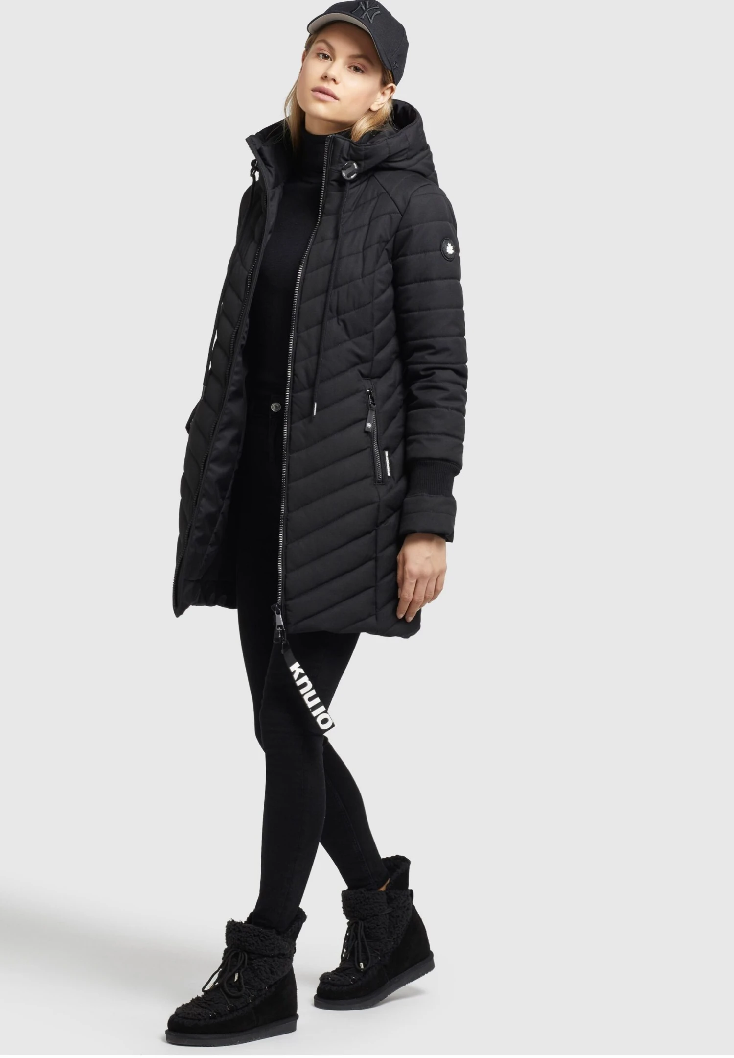 Khujo NITA STRUCTURED - Płaszcz Zimowy - Schwarz 7 Khujo NITA STRUCTURED - Płaszcz Zimowy - Schwarz - obrazek 7